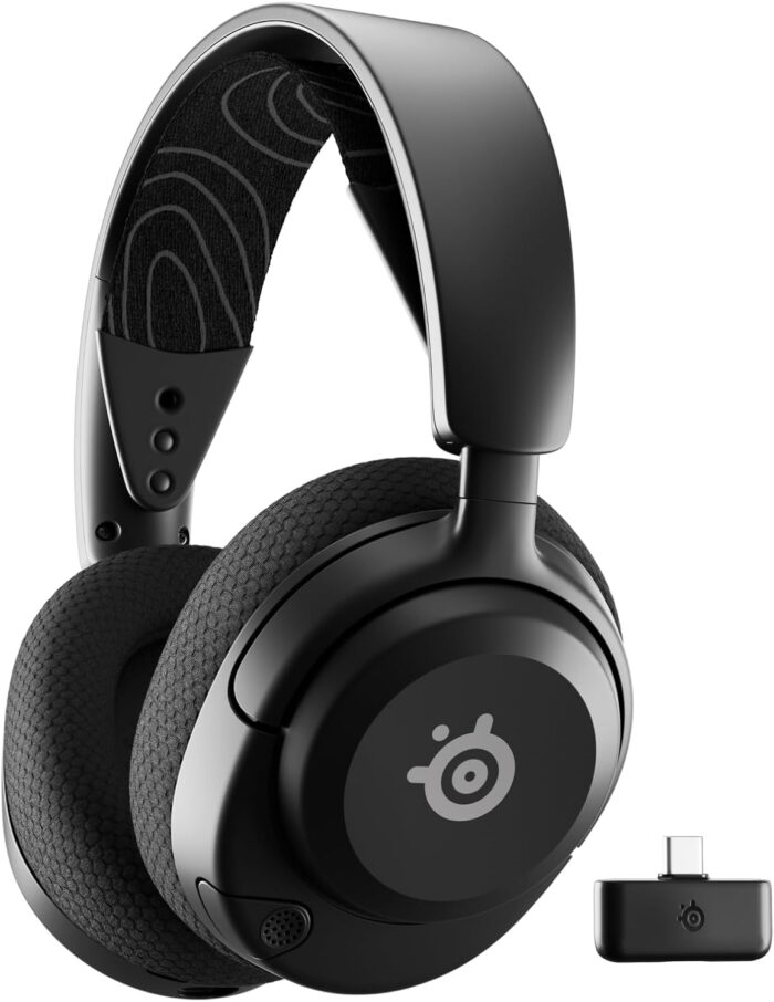 SteelSeries Arctis Nova 5 Wireless Multi-System Gaming Headset — Neodymium Magnetic Drivers — 100+ Audio Presets — 60 HR Battery — 2.4GHz or BT — ClearCast Gen2.X Mic — PC, PS5, PS4, Switch, Mobile - Image 2