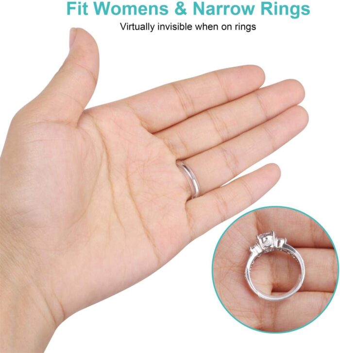 Invisible Ring Size Adjuster for Loose Rings Ring Adjuster Fit Any Rings, Assorted Sizes of Ring Sizer - Image 2