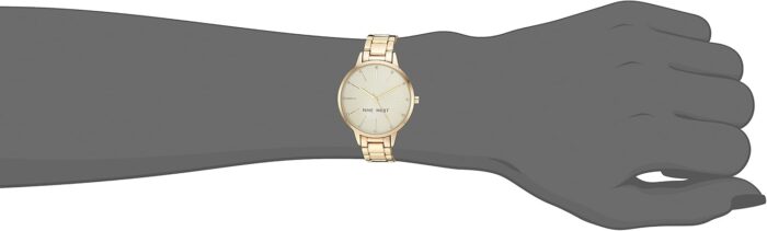 Nine West Women's Floral Dial Bracelet Watch - Image 2