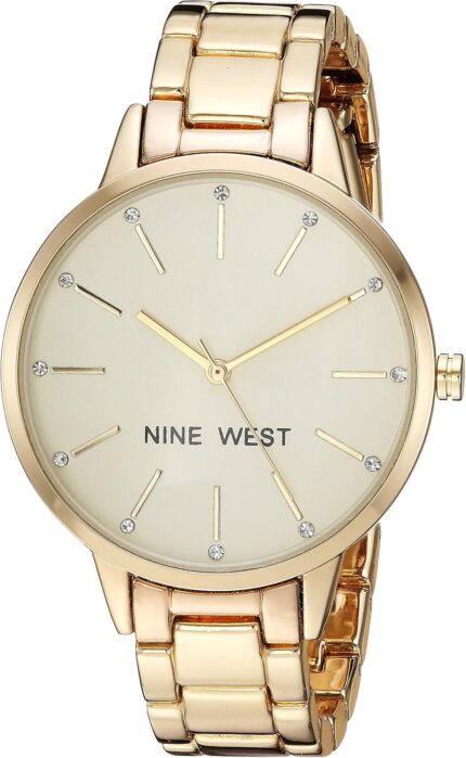 Nine West Women’s Floral Dial Bracelet Watch