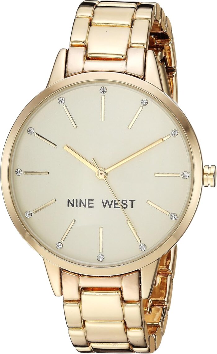 Nine West Women's Floral Dial Bracelet Watch