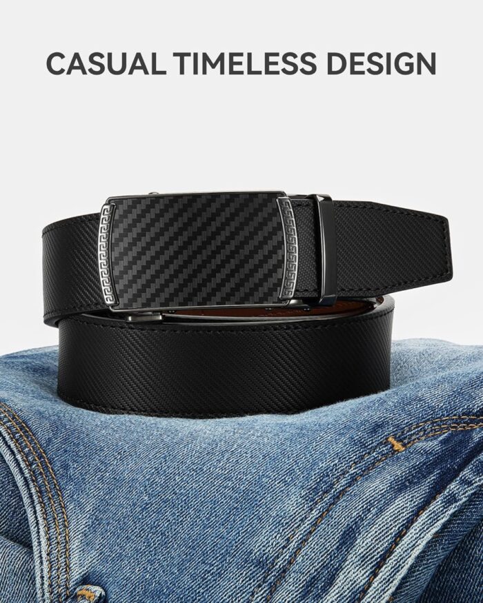 CHAOREN Mens Belt Leather Ratchet Belt - Customizable Fit, Effortless Style (35mm) - Image 8