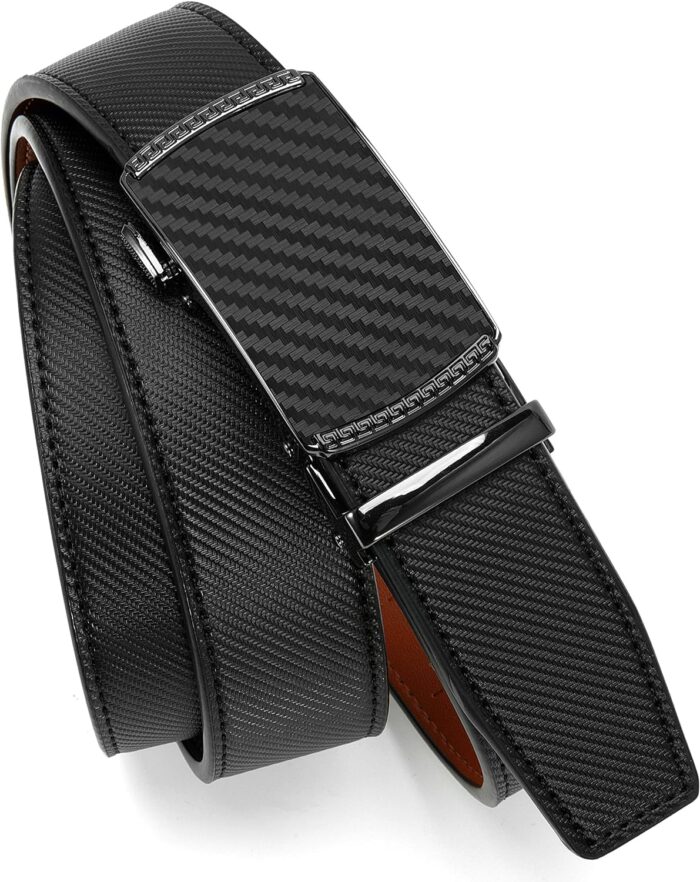 CHAOREN Mens Belt Leather Ratchet Belt - Customizable Fit, Effortless Style (35mm) - Image 7