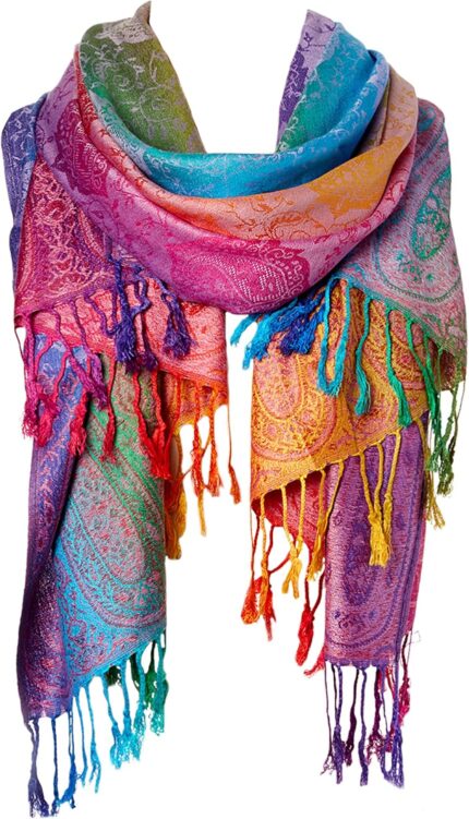 Fashion Women’s Silk Scarf Luxury Satin Shawl Wraps