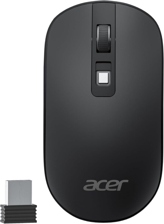 acer Computer Mouse Wireless, 2.4G Slim USB Wireless Mice with USB Receiver, 800/1200/1600 Adjustable DPI Optical Laptop Mouse with 4 Buttons, Portable Mouse for Laptop, Desktop, PC - Image 9