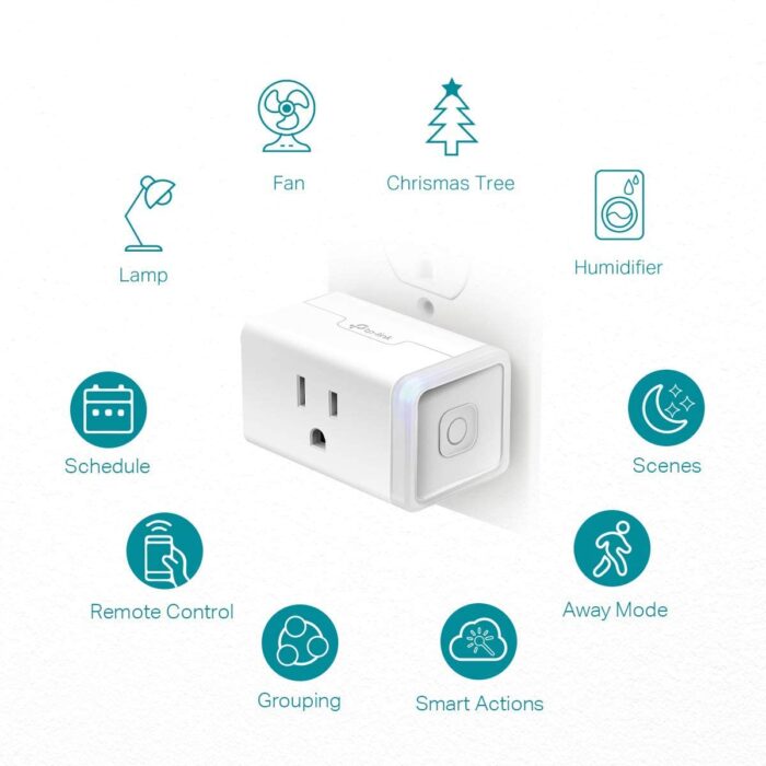 Kasa Smart Plug HS103P4, Smart Home Wi-Fi Outlet Works with Alexa, Echo, Google Home & IFTTT, No Hub Required, Remote Control, 15 Amp, UL Certified, 4-Pack, White - Image 4