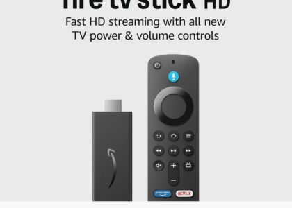 Amazon Fire TV Stick HD (newest model), free and live TV, Alexa Voice Remote, smart home controls, HD streaming