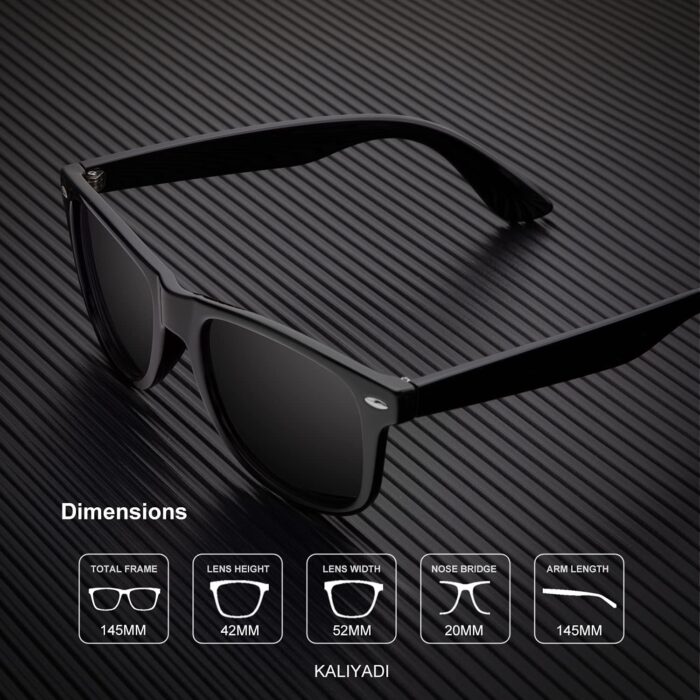 KALIYADI Polarized Sunglasses for Men and Women Semi-Rimless Frame Driving Sun glasses UV Blocking - Image 4