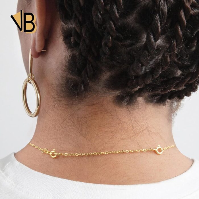 Gold Necklace Extenders 14k Gold Plated Extender Chain 925 Sterling Silver Extension Bracelet Extender Gold Chain Extenders for Necklaces 3 Pcs (1 2 3 Inch)(Gold) - Image 10