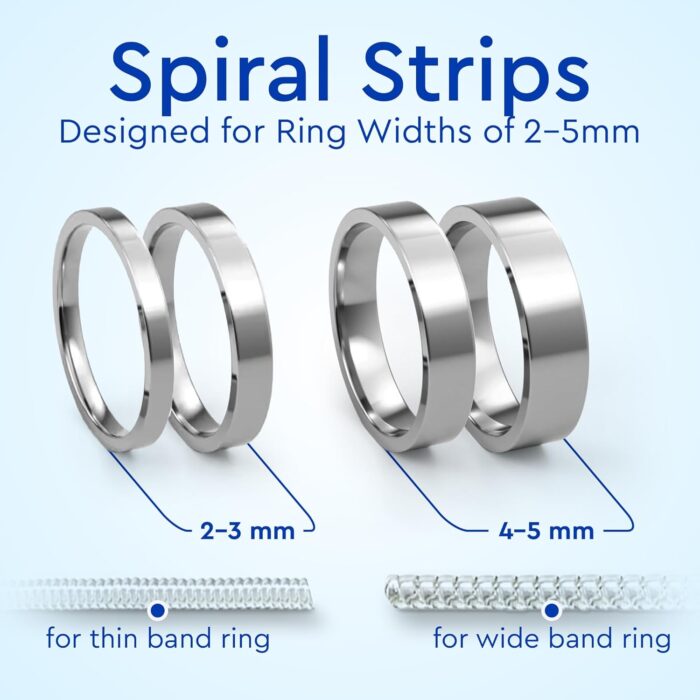 Ring Sizer Adjuster for Loose Rings - 12 Pack, Guards, Spacers & Tighteners, Fits Bands Up to 6mm, Reduces Size by 0.5-1.5, Invisible Design for Women & Men by 5 STARS UNITED - Image 4