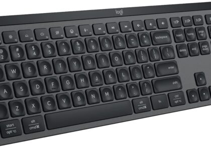 Logitech MX Keys S Wireless Keyboard, Low Profile, Fluid Precise Quiet Typing, Programmable Keys, Backlighting, Bluetooth, USB C Rechargeable, for Windows PC, Linux, Chrome, Mac – Graphite